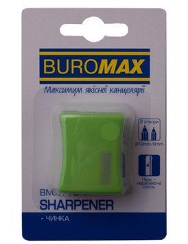 Точилка Buromax RUBBER TOUCH ALFA 1 шт. контейнер (BM.4778-1) BM.4778-1 фото