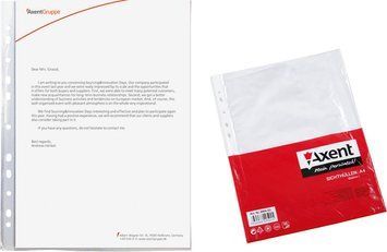 Файл Axent А4 глянцевий 30мкм 100шт 2007-00-А 2007-00-A фото