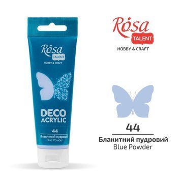Фарба акрилова для декору ROSA TALENT 75 мл блакитна пудра матовоя (4823098501732) 4823098501732 фото