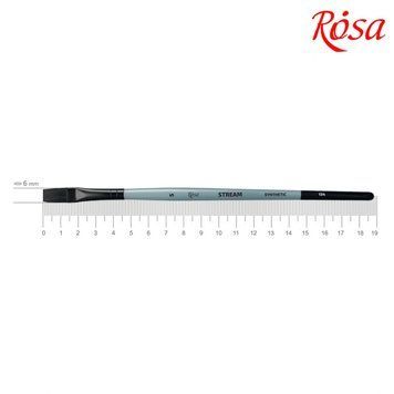 Кисть синтетика Rosa Stream 134 плоска №5 коротка ручка (4823098517290) 4823098517290 фото