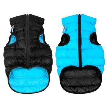 Курточка двостороння AiryVest для собак M40 чорно-блакитна 1845 (4823089304540) 4823089304540 фото