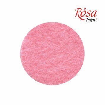 Фетр листовий (поліестер), 21,5х28 см, Рожевий пастельний, 180г/м2, ROSA Talent 4823064954050 фото