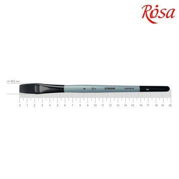 Кисть синтетика Rosa Stream 134 плоска №8 коротка ручка (4823098517139) 4823098517139 фото