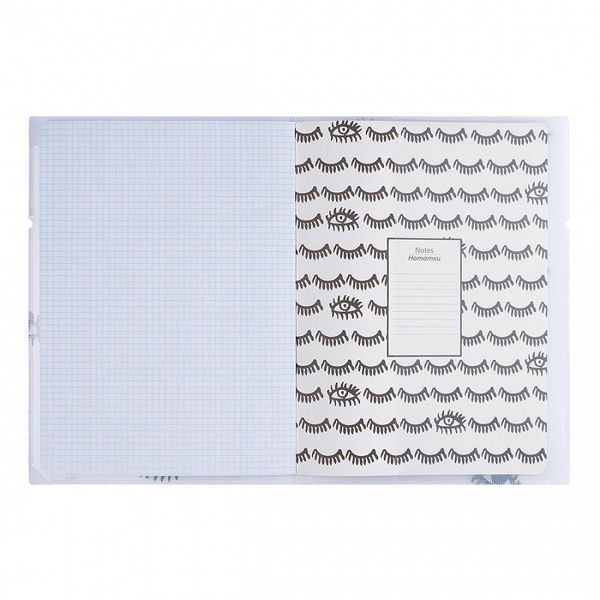 Записна книга блокнот YES BBF LIPS А4 48 аркушів клітинка в пласт. папці з малюнком (764435) 764435 фото