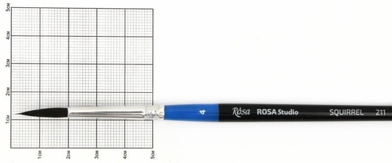 Пензель Rosa білка круглаяя 211 № 4 18621104 4823086700062 фото
