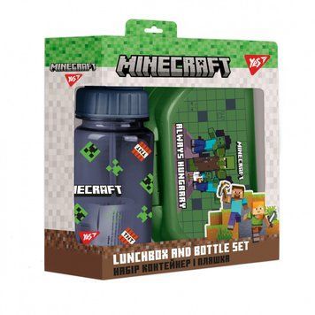 Набір контейнер і пляшка для води Yes Minecraft (450144) 450144 фото