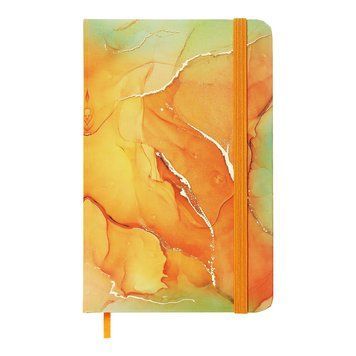 Блокнот на гумці Buromax Marble А6 80 арк. клітинка (BM.256101-11) BM.256101-11 фото