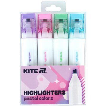 Набір маркерів для тексту пастельні Kite Creative Pastel Colors 4 шт (K24-1145-4) K24-1145-4 фото