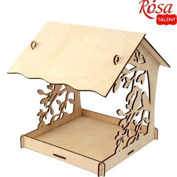 Годівниця для птахів Rosa Talent фанера 22х20х22,5см (4823098519355) 4823098519355 фото