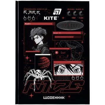 Щоденник шкільний Kite Red Anime тверда обкладинка (K26-262-8) K26-262-8 фото