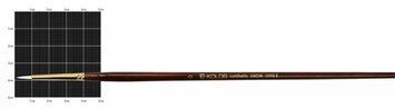 Кисть синтетика Rosa Snow 1098R Kolos кругла №0 довжин. ручка (4823064901986) 4823064901986 фото