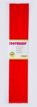 Папір гофрований червоний 110% (50смХ200см) (701536) 701536 фото