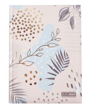Записна книга блокнот Buromax Traceri А5 80 л клітина мат. ламінація+лак світло-рожевий (BM.24582106-43) BM.24582106-43 фото