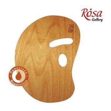 Палітра дерев'яна Rosa МОДЕРН 30х40см овальна промаслений (4820149894317) 4820149894317 фото