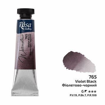 Фарба акварельна в тубі ROSA Gallery Фіолетово-чорний (765) 10 мл (4823098536581) 4823098536581 фото