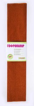 Папір гофрований коричневий 110% (50смХ200см) (701537) 701537 фото