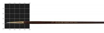 Кисть синтетика Rosa Snow 1098R Kolos кругла №00 довжин. ручка (4823064901979) 4823064901979 фото