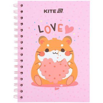 Блокнот на спіралі Kite Cute 3 А5 80 арк. клітинка карт.обкл. (k25-1911-3) k25-1911-3 фото