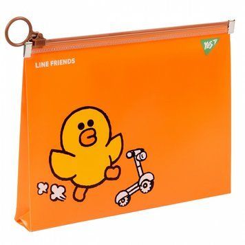 Папка-конверт на блискавці YES Line Friends. Sally B6 (492094) 492094 фото